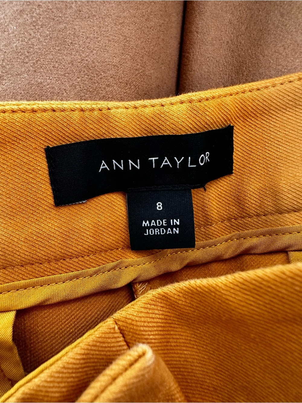 Ann Taylor Bright Orange Cropped Wide-Leg Pants - Picture 5 of 7